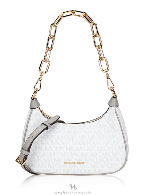 michael kors signature middle zipper shoulder bag|Michael Kors cora bags.